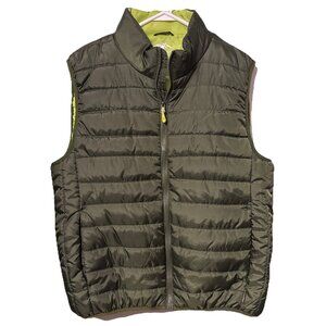 Pacific Trails Men’s Green Puffer Zip Front Pockets Vest Size M